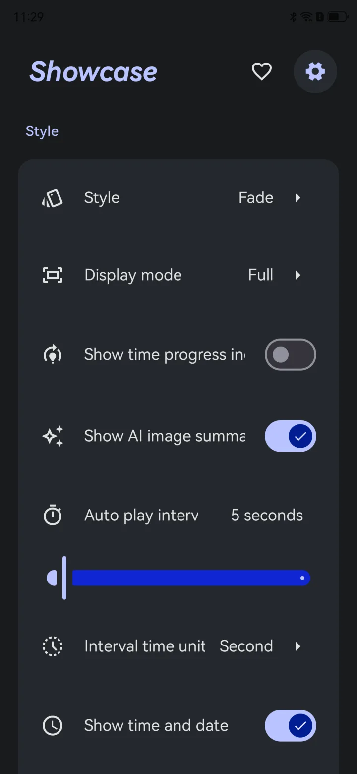 Display settings